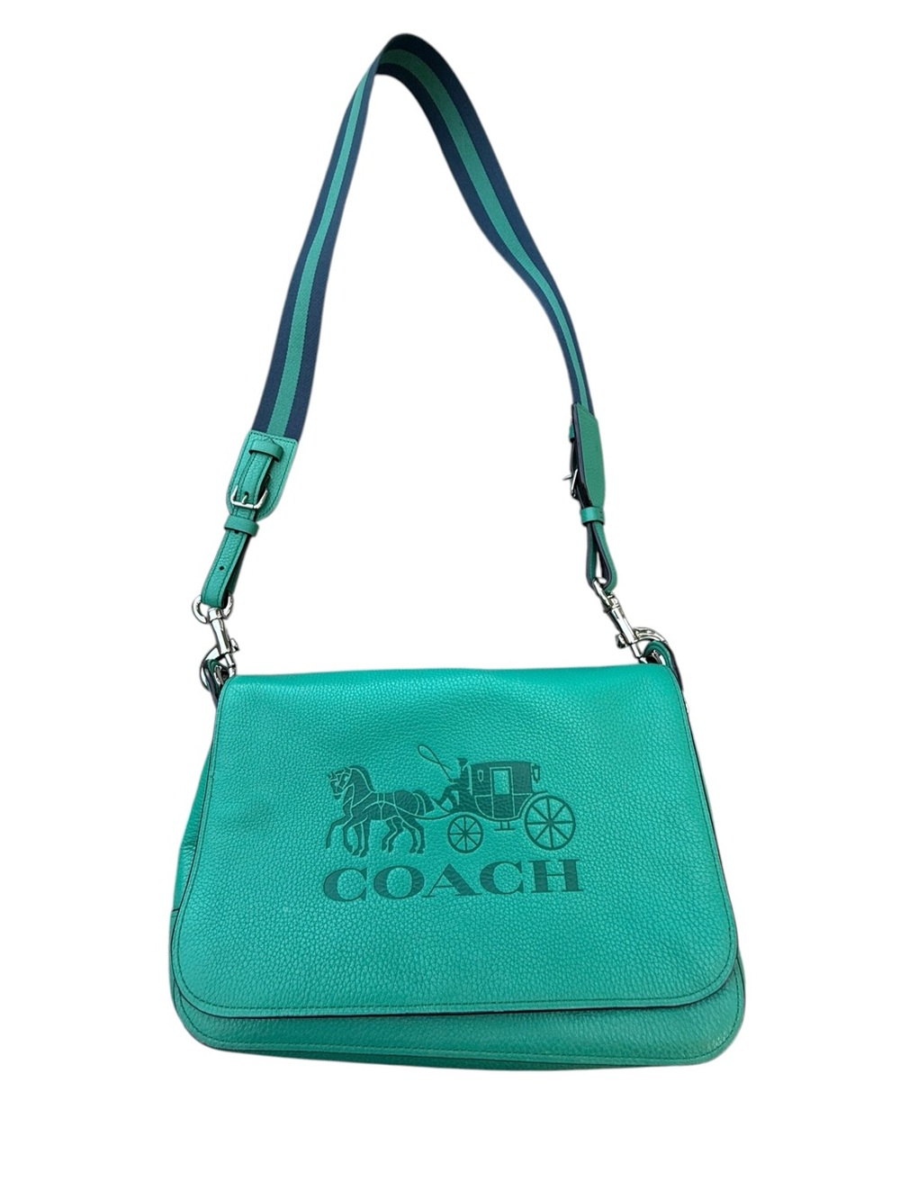 Coach Jes Messenger Kelly Green crossbody bag